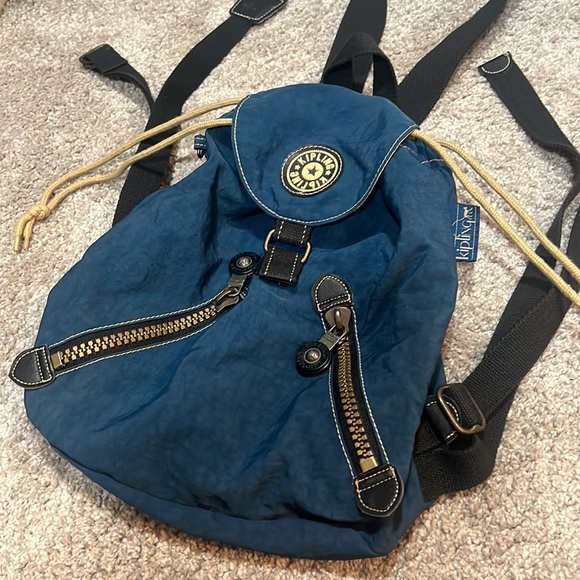 Kipling blue backpack - Picture 2 of 8